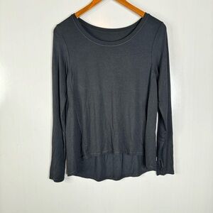 Zyia Active NWT‎ Black Heavenly Long Sleeve Tee Size Medium